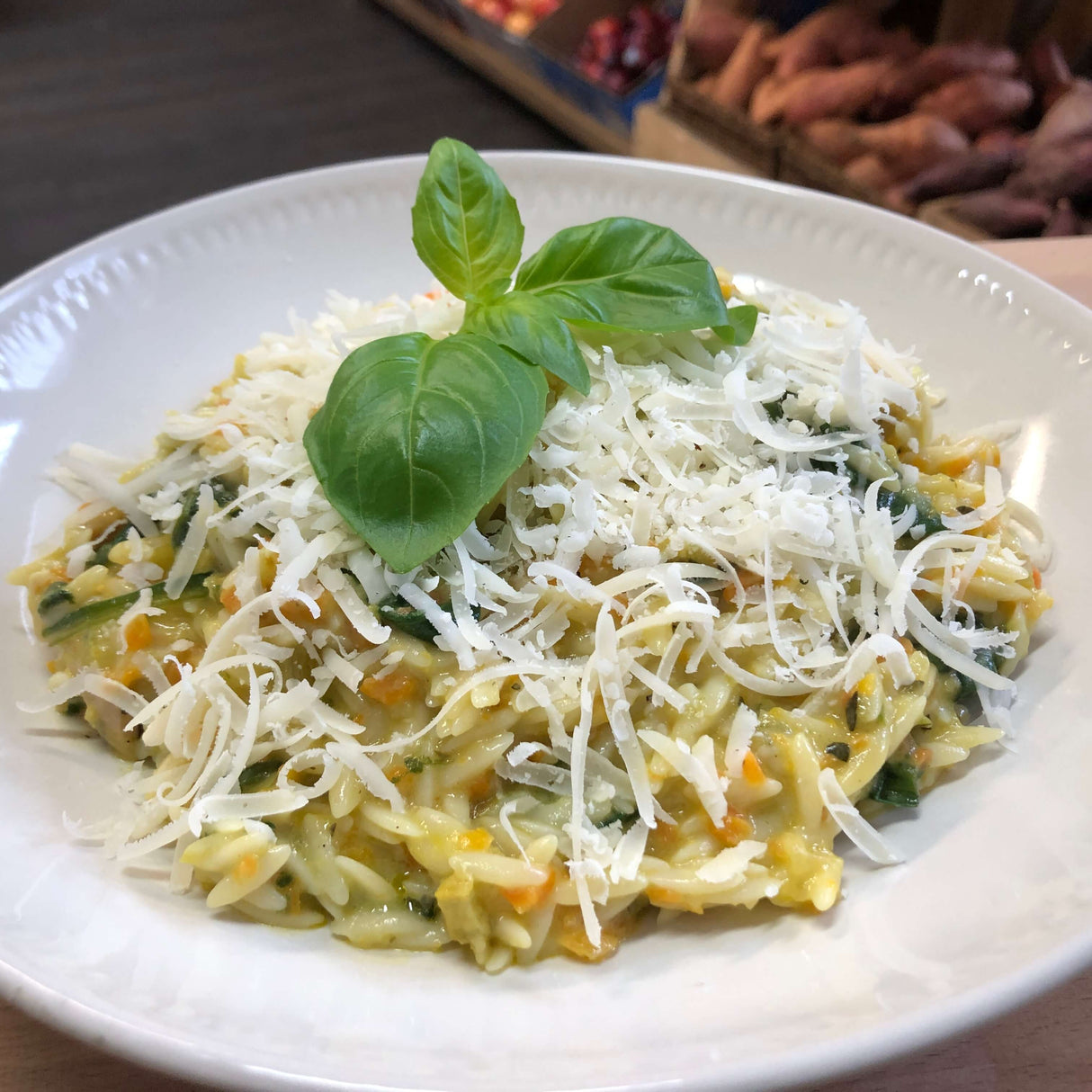 FROZEN Chicken, Vegetable & Parmesan Orzo