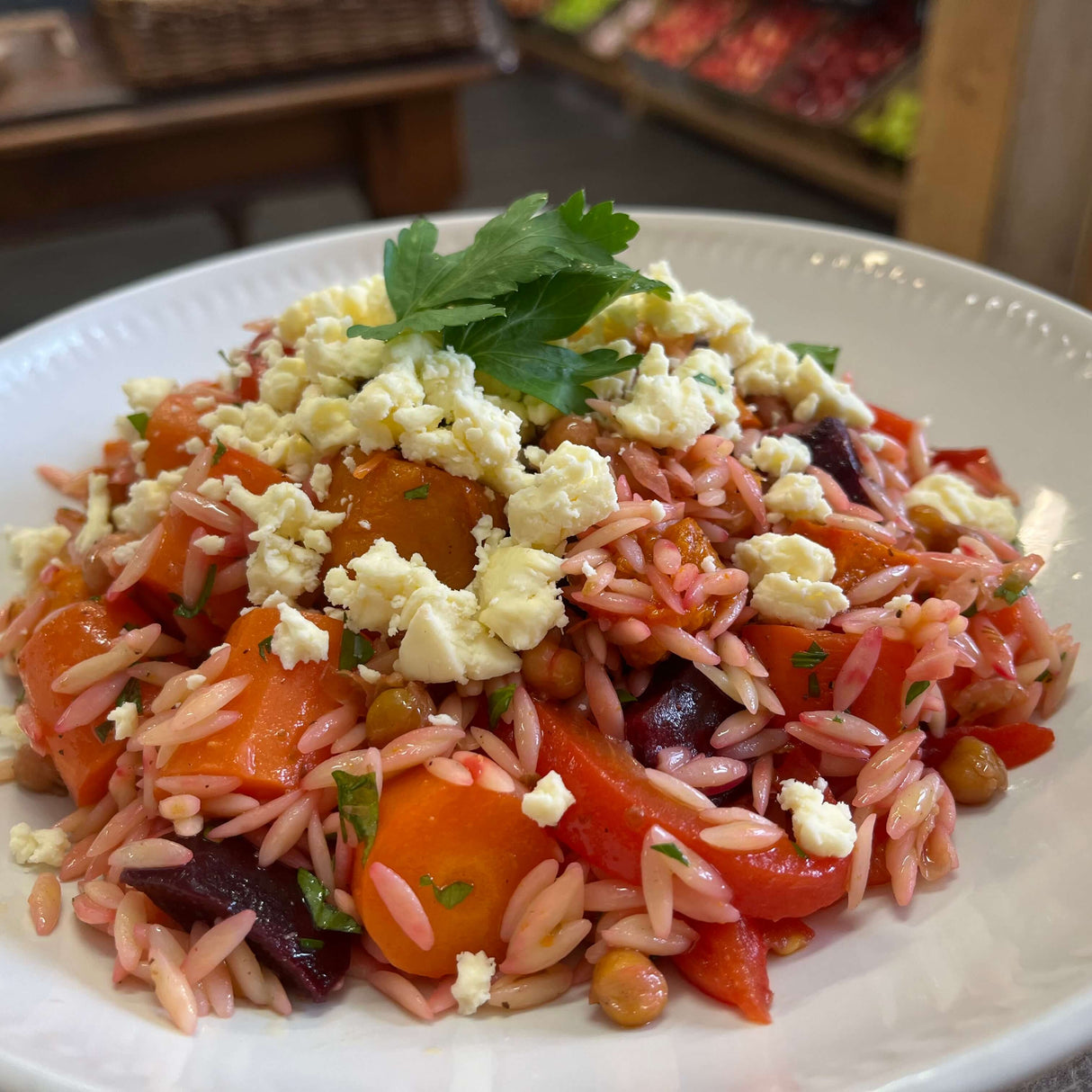 Roasted Vegetable & Chickpea Pasta Salad 550g