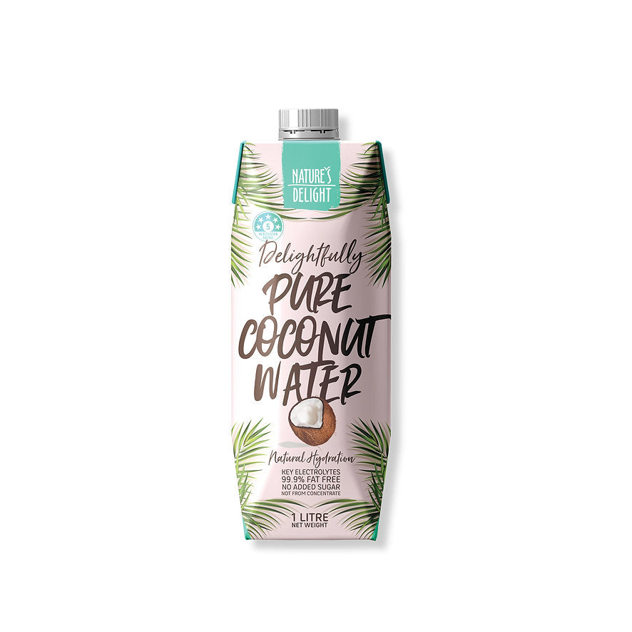 Natures Delight Pure Coconut Water 1lt