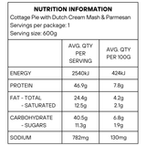Cottage Pie with Dutch Cream Mash & Parmesan (frozen) 600g