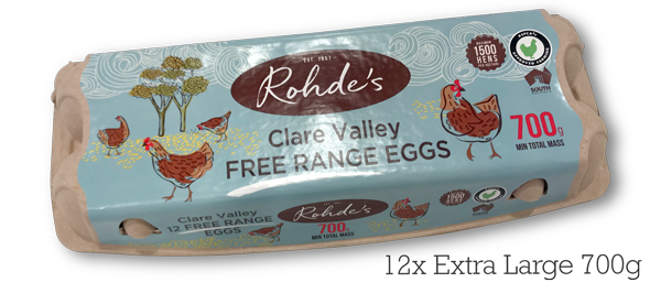 Rohde's Free Range Eggs 700g